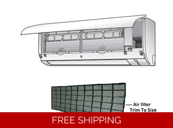 Universal Filter Replacement For Mini Split Air Conditioner Units: Wall, Cassette, Ducted or Floor